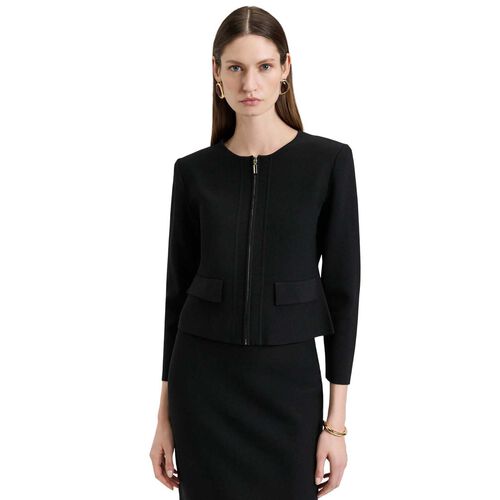 Veronika Maine Zip Front Milano Jacket